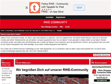 Tablet Screenshot of board.rwe-community.de